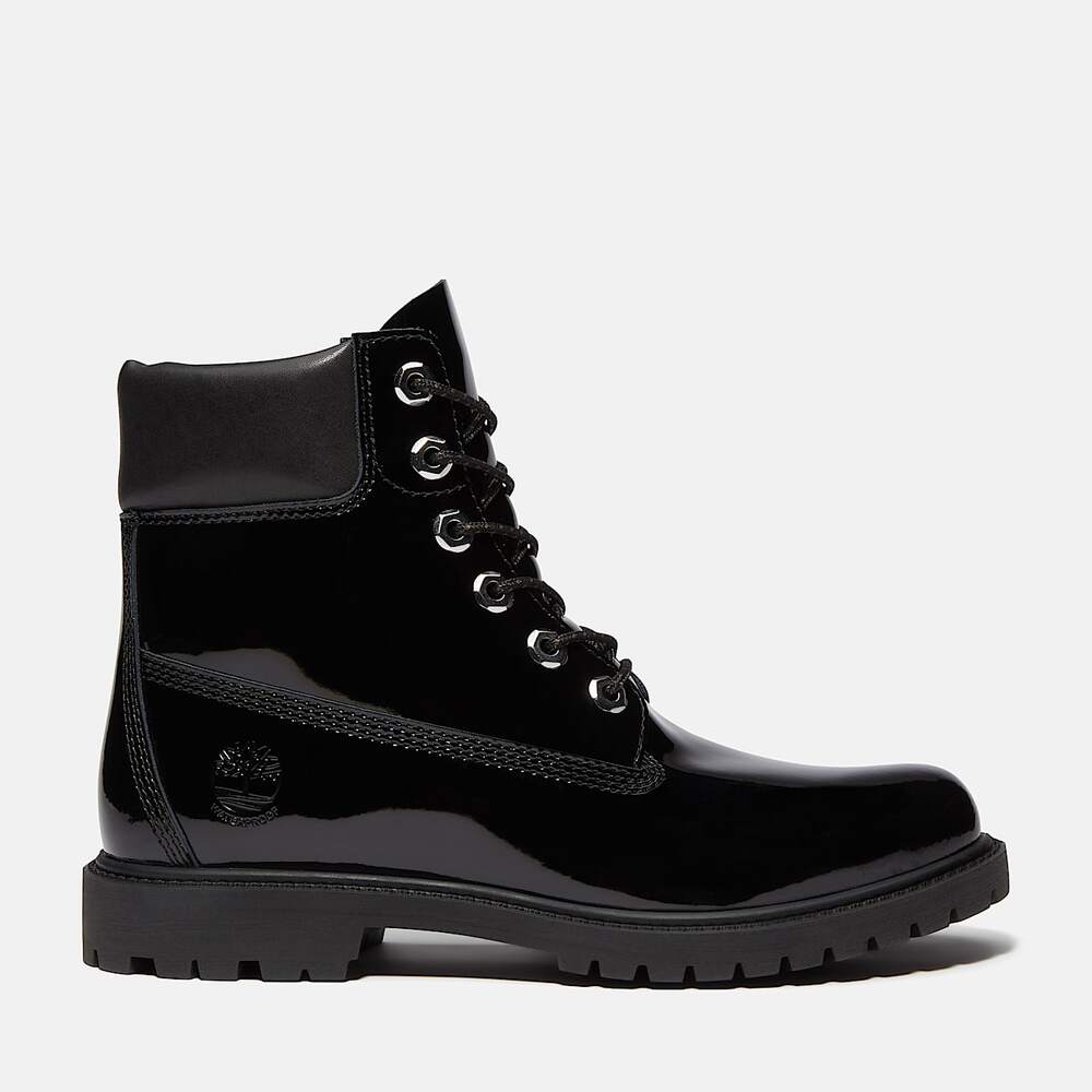 TIMBERLAND WOMEN'S 8 PATENT LEATHER PREMIUM 6-INCH WATERPROOF BOOT NIB